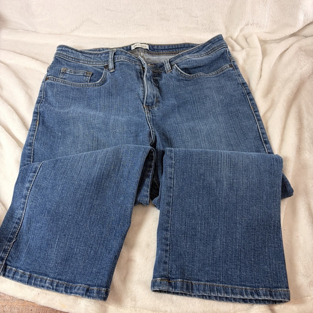 Lee Lower On The Waist Cropped/Capri Jeans 12M Y2K Comfort Stretch Casual EUC